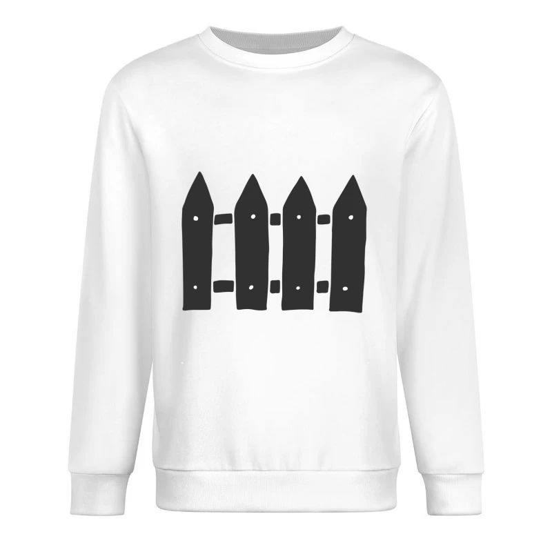 Clôture Noire Dessinée Homme Sweat-shirt à enfiler