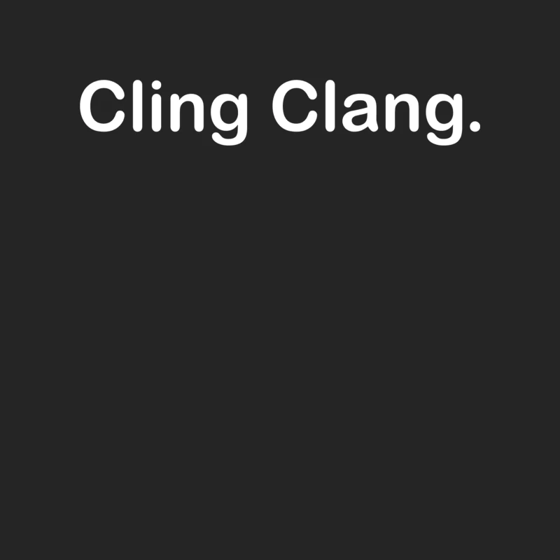 Cling Clang Funny Male Pullover Sweatshirt