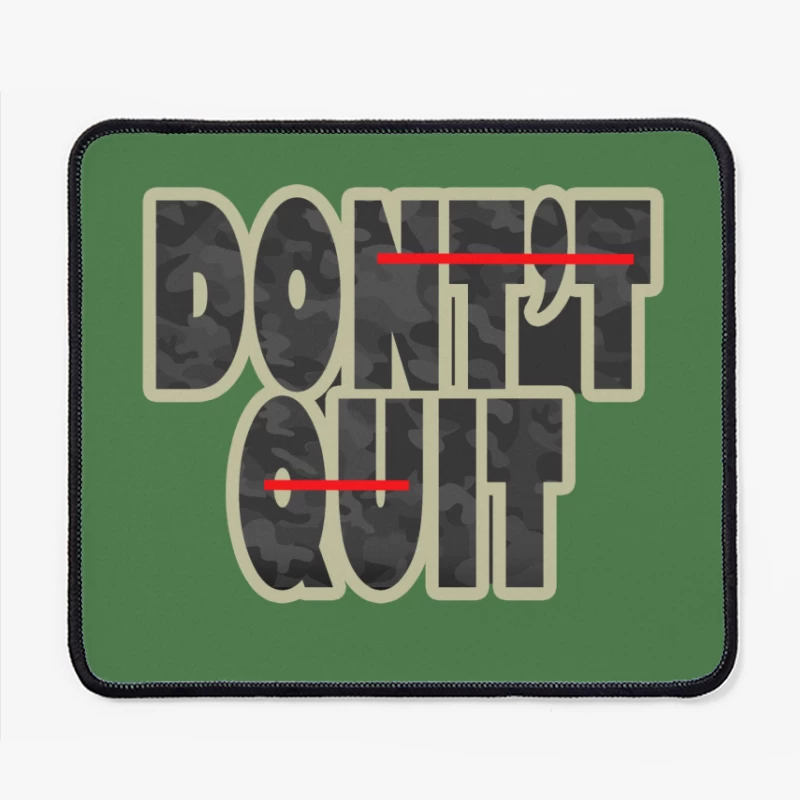 Motivational Quote on Perseverance Mouse Pad
