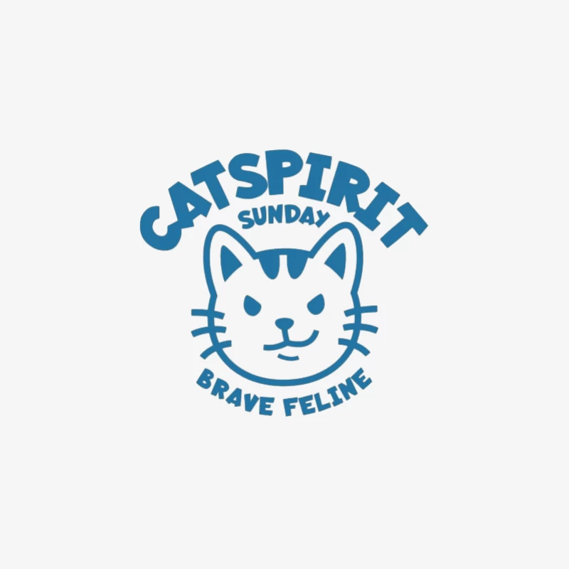Mutige Katze Grafiken Herren Langarm T-Shirt
