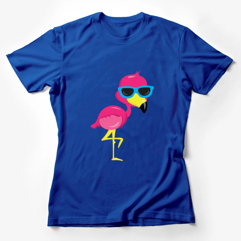 Flamant rose cool avec lunettes de soleil Femme T-Shirt