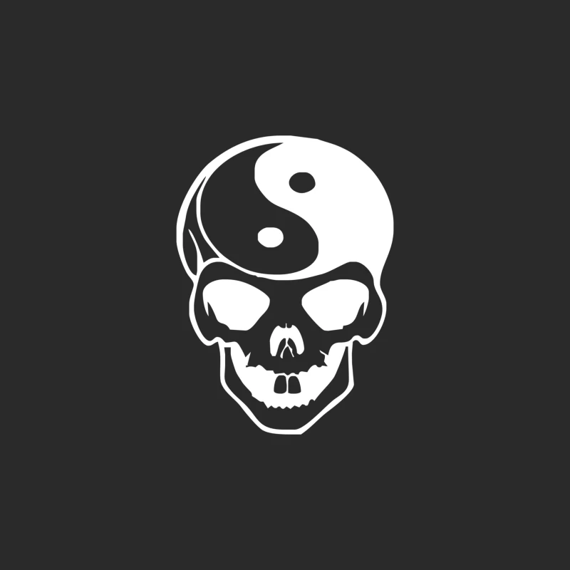 YIN YANG SKULL (2) Baseball Cap