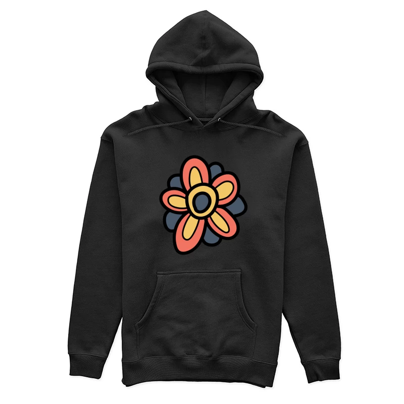 Fleur colorée avec pétales vifs Femme Sweat à capuche