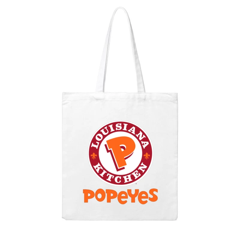 Popeyes Louisiana Kitchen Restaurant Logo Design Cotton Tote Bag