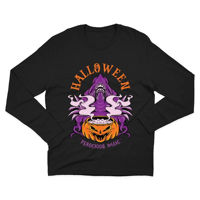 Halloween Ferocious Magic Design Male Long Sleeve T-Shirt