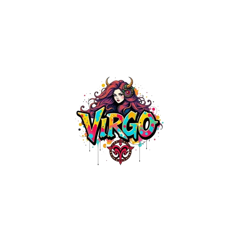 Colorful Virgo Zodiac Art iPhone Case