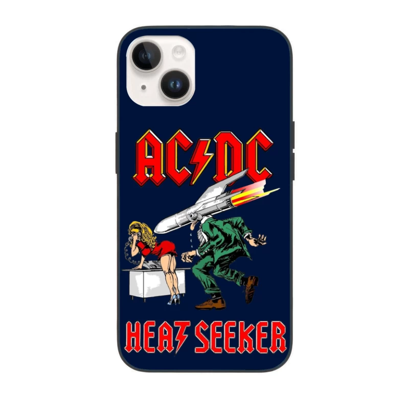 Retro Rock - AC/DC HEATSEEKER iPhone Case