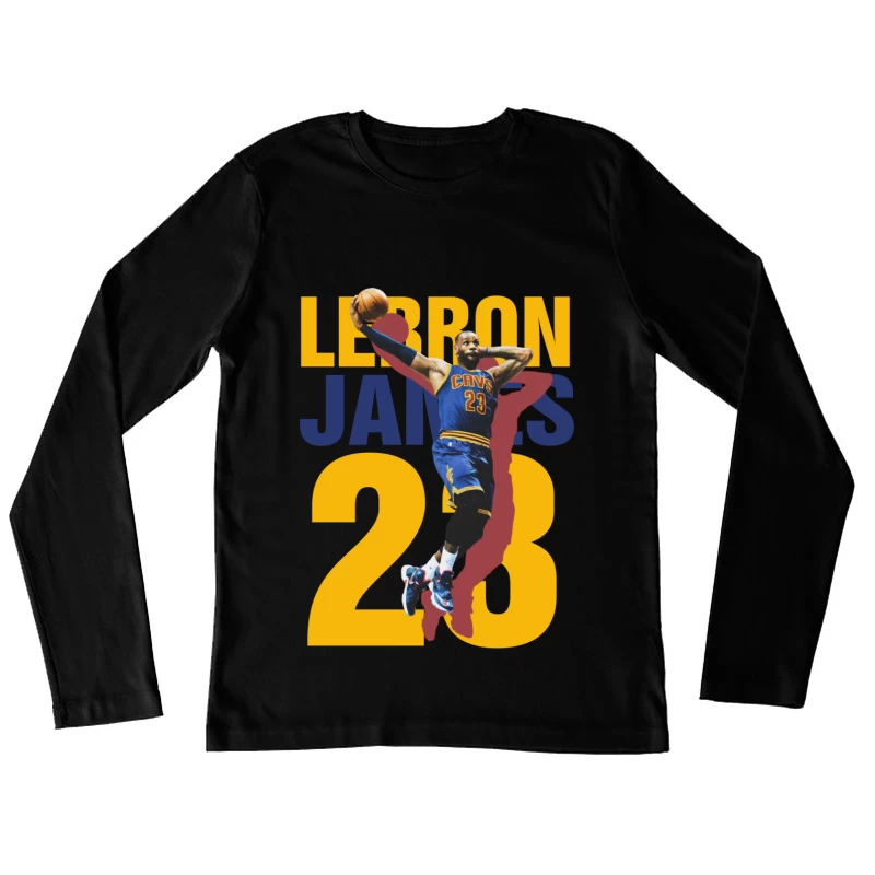 LeBron James Basketball Player Graphic Female Long Sleeve T-Shirt