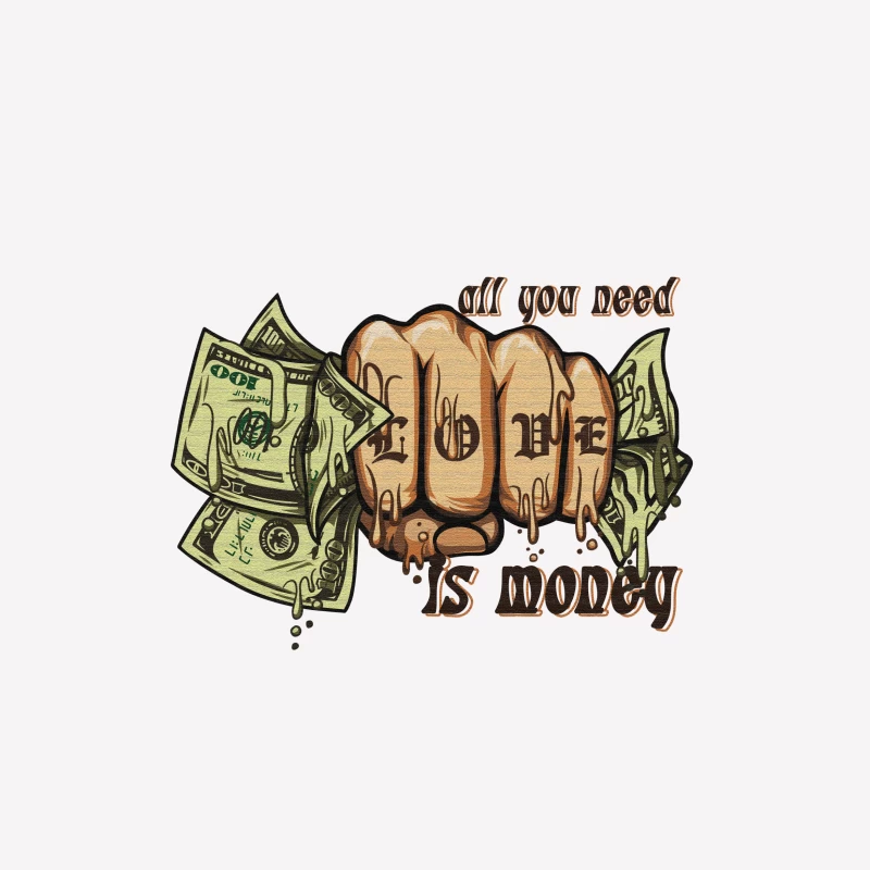 Liebe und Geld Herren T-Shirt