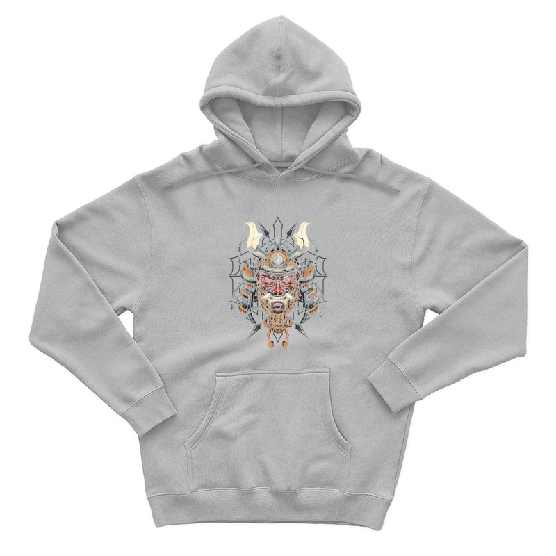 Viking Warrior Pixel Art Male Pullover Hoodie