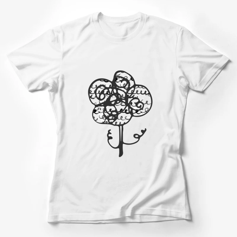 Motif floral à motifs Femme T-Shirt