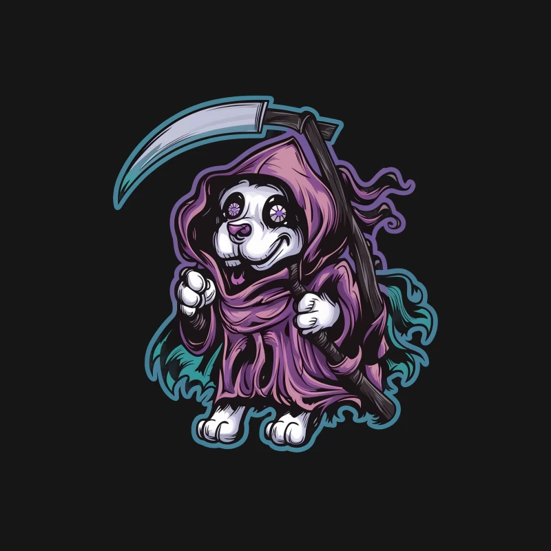 Chien Grim Reaper Femme Manches Longues T-Shirt