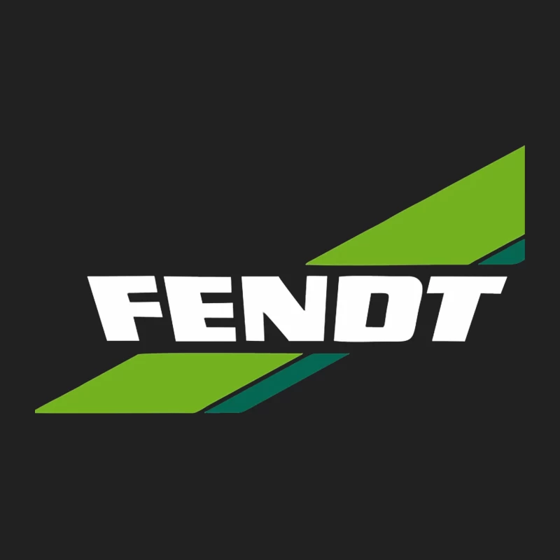 Fendt Agricultural Machinery Logo with Green Diagonal Stripes Bucket Hat