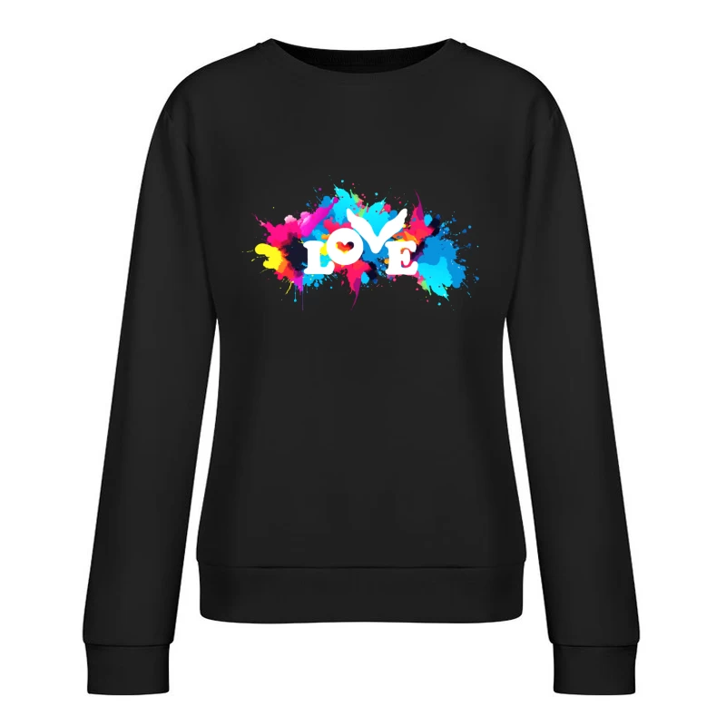 Coldplay Colorful Splash Female Pullover Sweatshirt