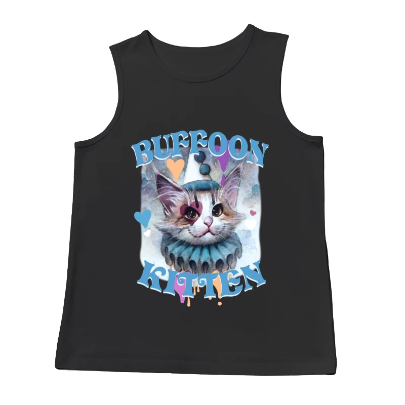 Buffoon-Kätzchen Kunst Herren Tanktops