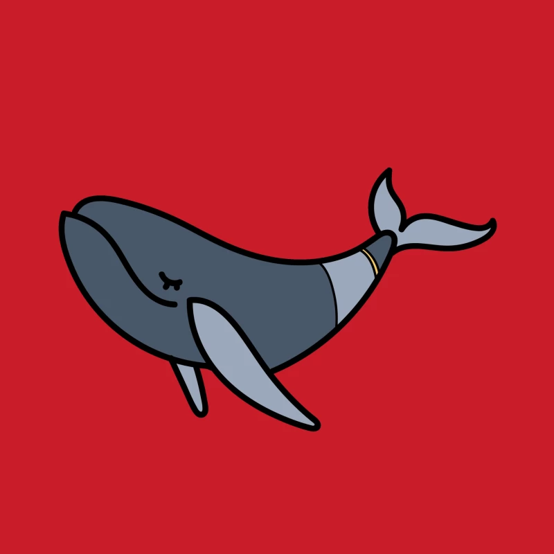 Baleine Heureuse Illustrée Femme Sweat à capuche