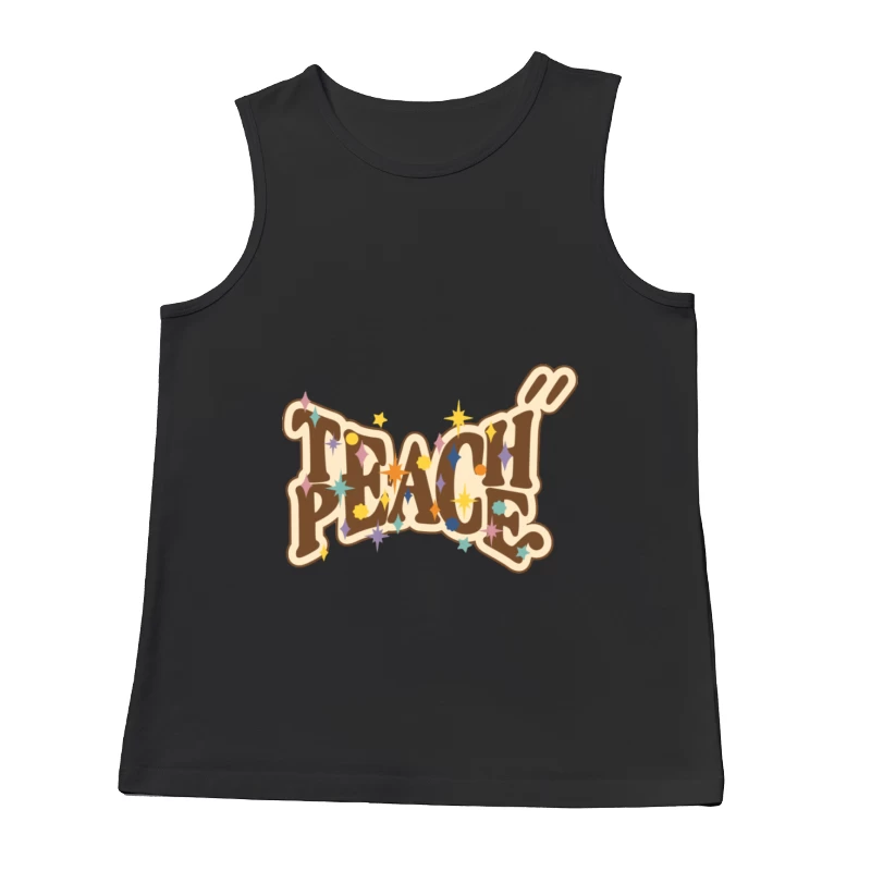 Retro Schriftzug mit funkelnden Sternen Herren Tanktops