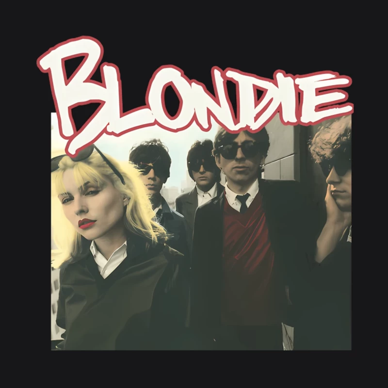 Vintage Blondie Band Album Cover from the 1970s New Wave Era Female Pullover Hoodie