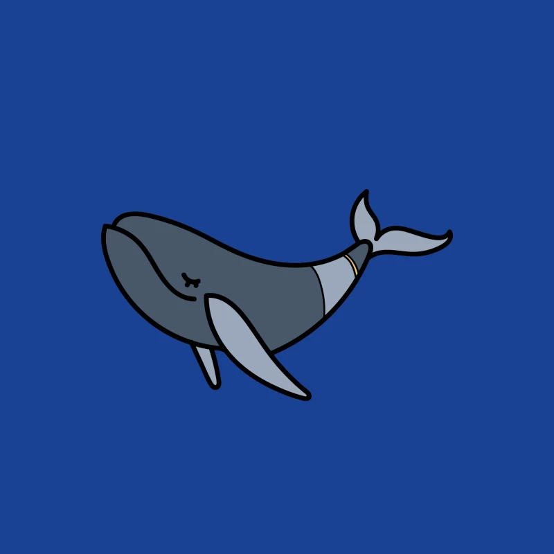 Baleine Heureuse Illustrée Femme T-Shirt