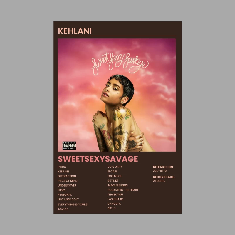 Kehlani's SweetSexySavage Album Cover and Tracklist Female Pullover Hoodie