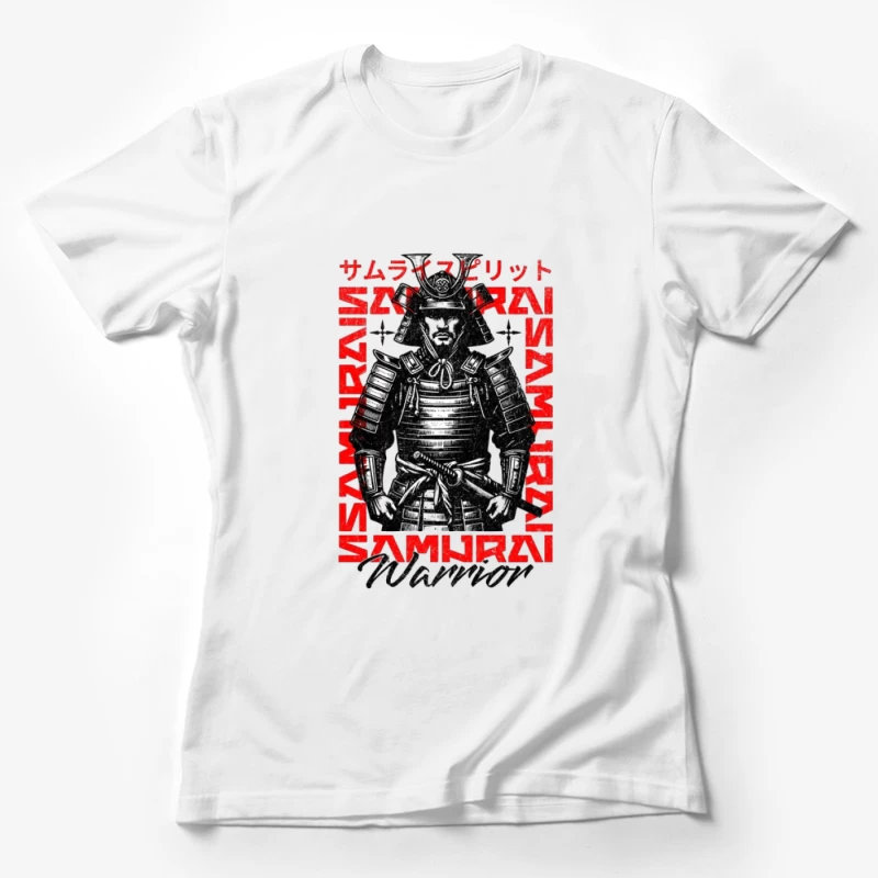 Design d'Esprit Samouraï Guerrier Femme T-Shirt