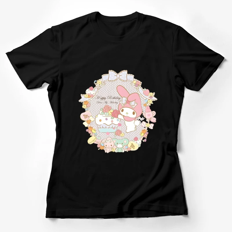 Fête d'anniversaire mignonne avec My Melody Femme T-Shirt