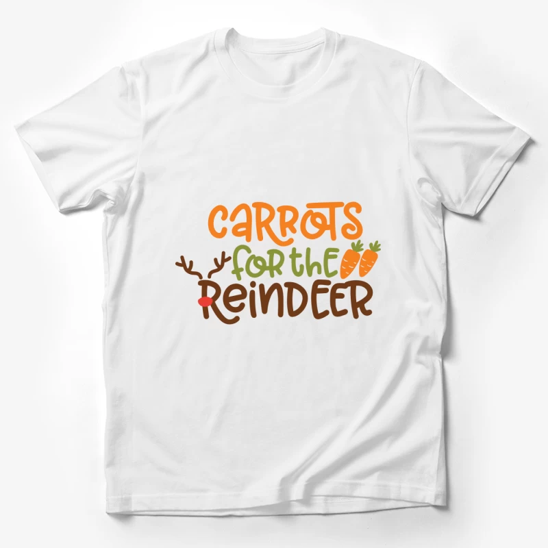 Carottes pour le renne, design de Noël coloré Homme T-Shirt