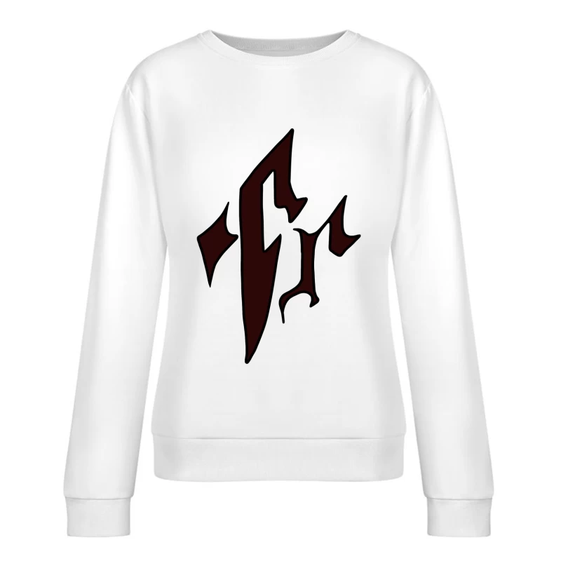 Abstraktes gotisches Muster Damen Pullover Sweatshirt