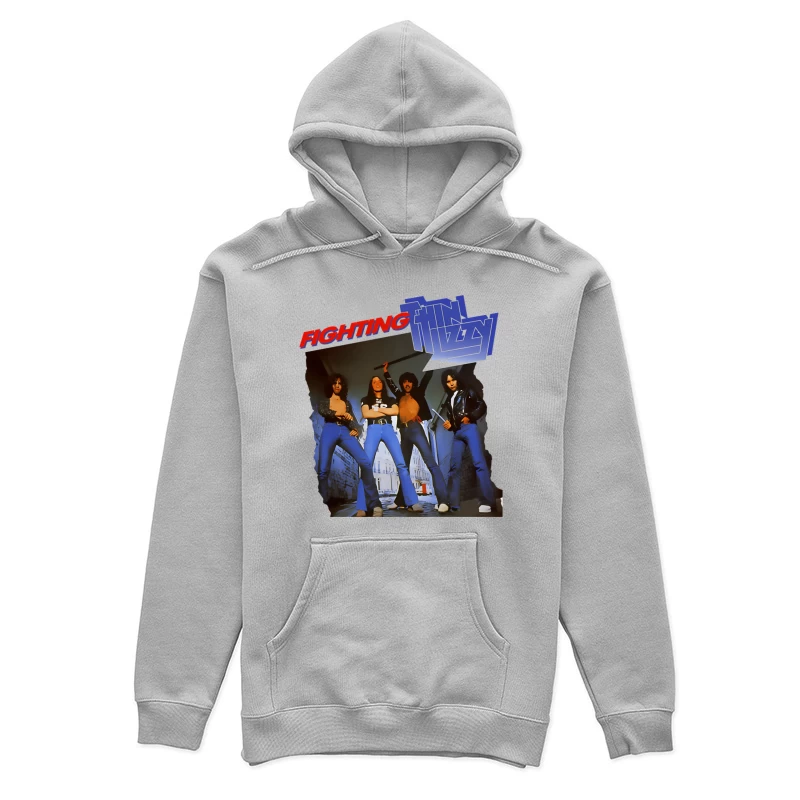 Thin Lizzy "Fighting" Album Cover Promotional Photo from 1970s Female Pullover Hoodie