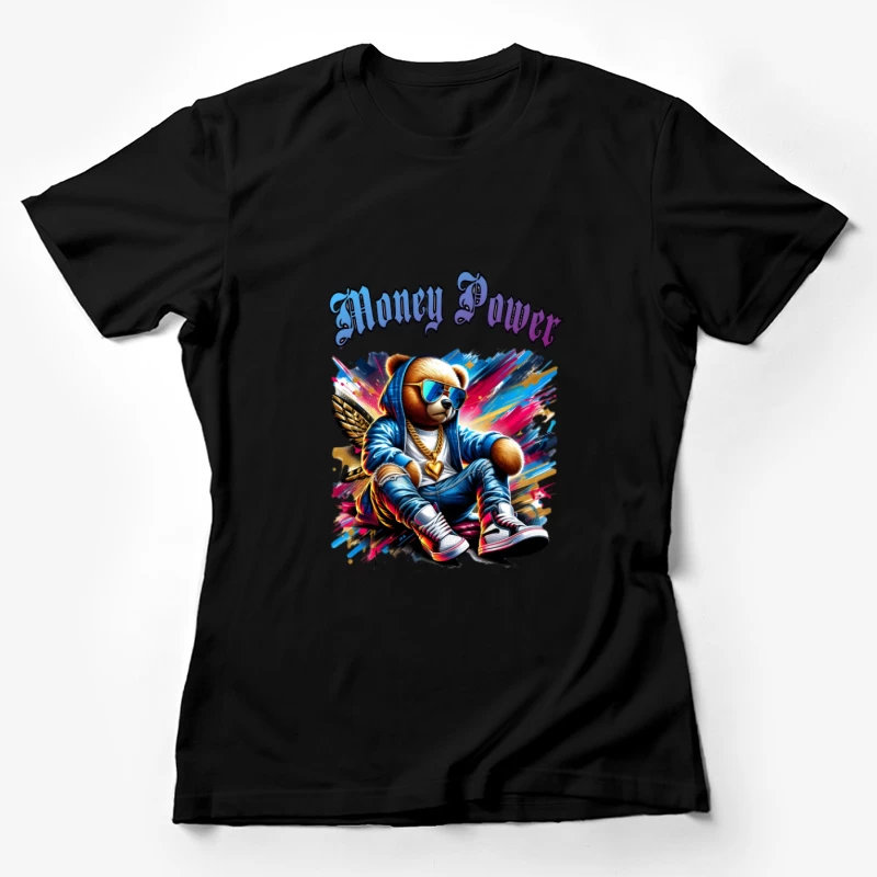 Bär mit Flügeln in urbanem Stil Damen T-Shirt