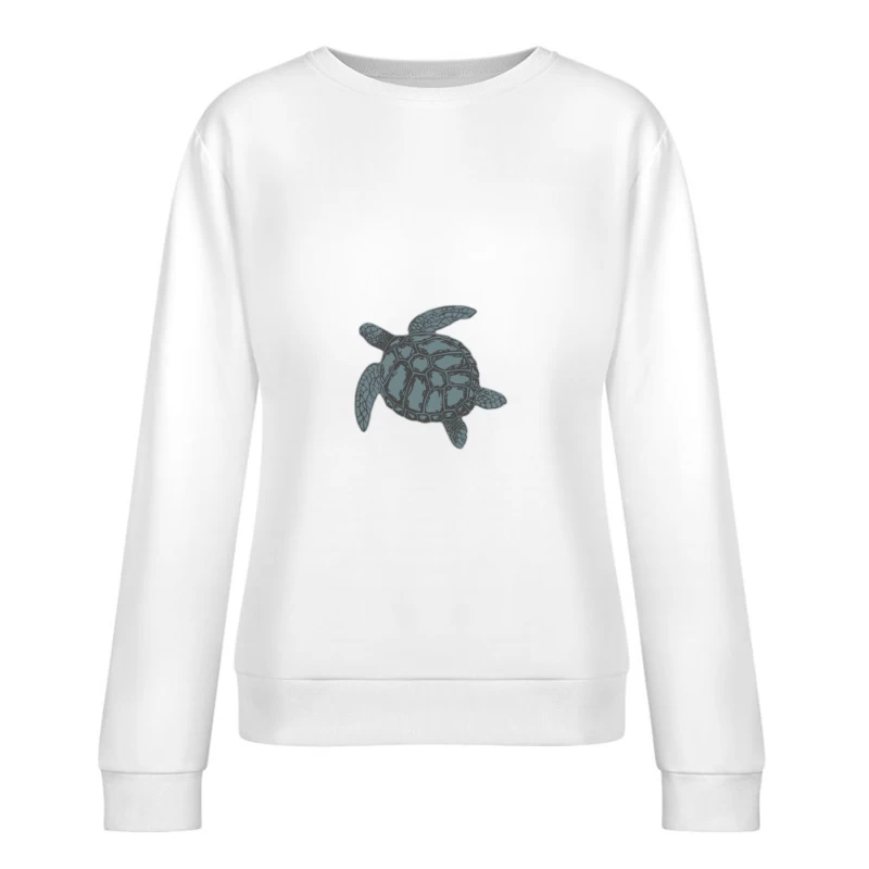 Illustration de Tortue Marine Femme Sweat-shirt à enfiler