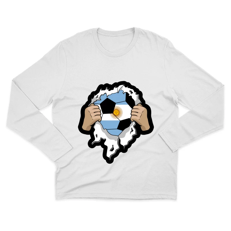 Argentinische Fußballleidenschaft Herren Langarm T-Shirt