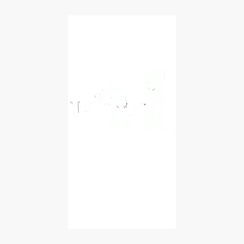 Minimalist White Abstract with Faded Sparse Elements iPhone Case