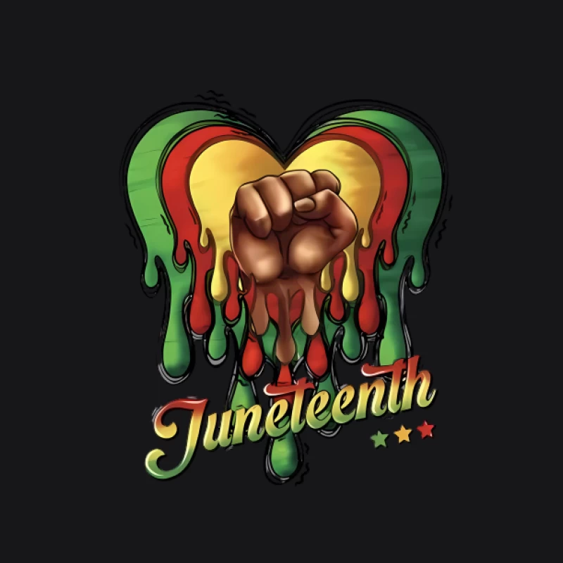 Juneteenth Feier Illustration Herren Pullover Hoodie
