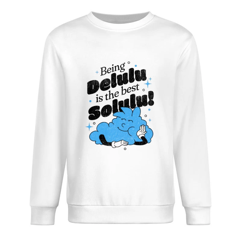 Illustration mignonne de nuage avec citation motivante Homme Sweat-shirt à enfiler