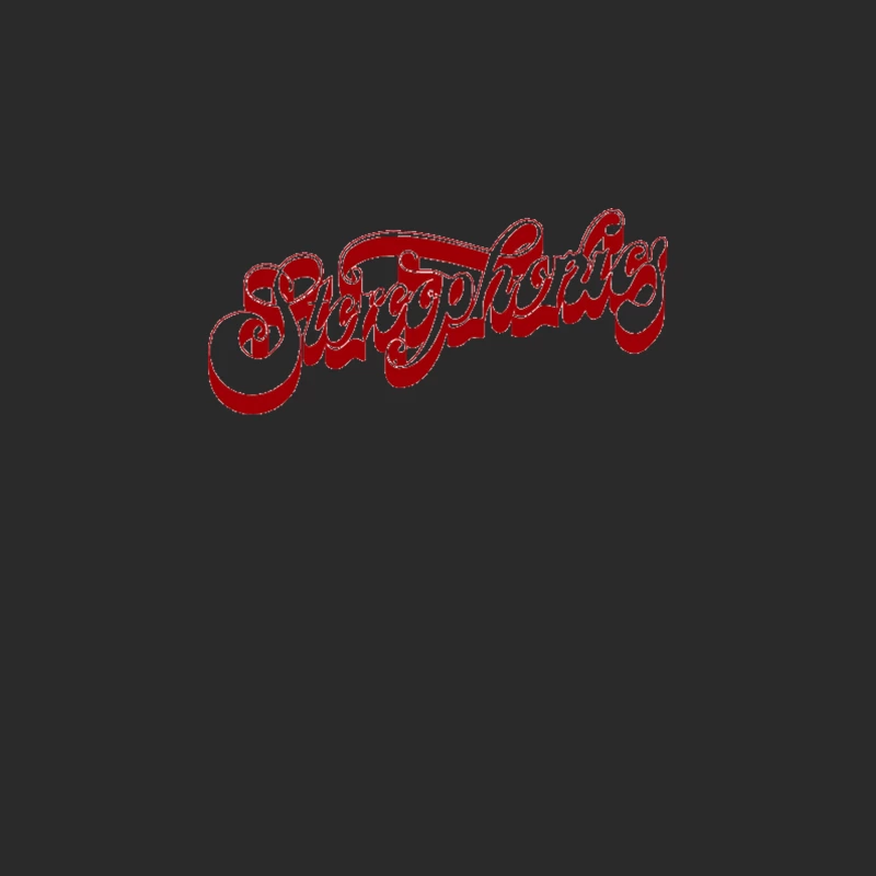 Retro Stereophonics Red Cursive Logo Typography Baseball Cap