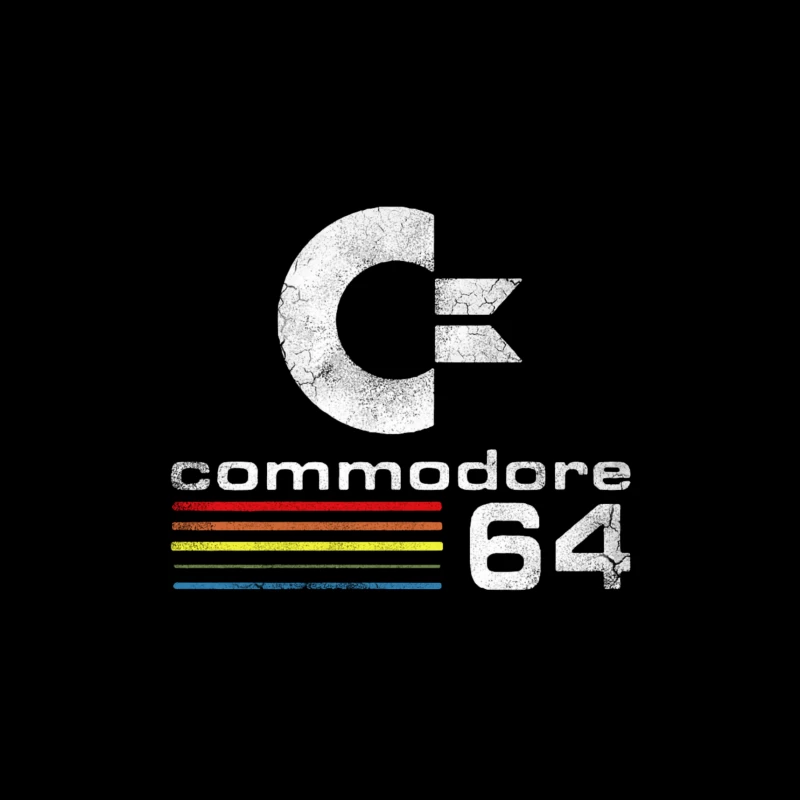 Commodore Retro Logo Tapestry