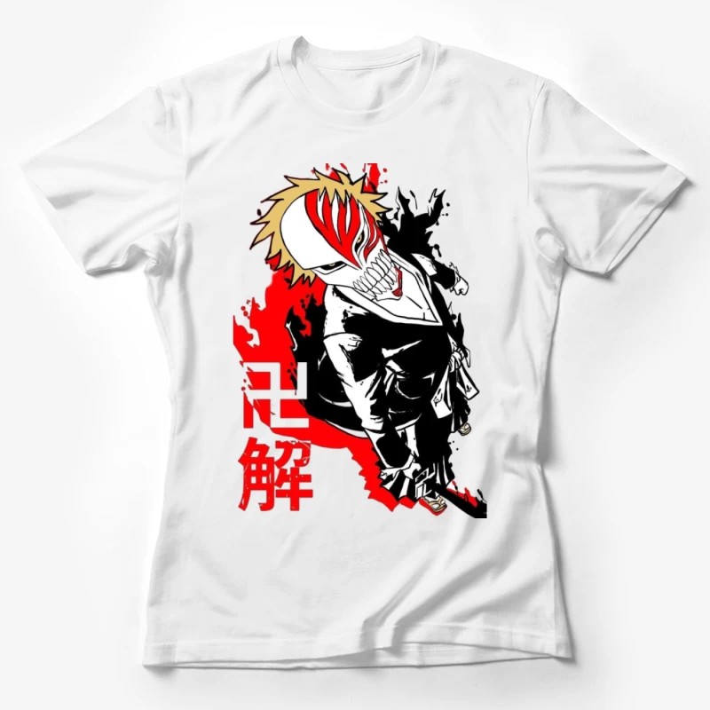 Hollow Maske Krieger Illustration Damen T-Shirt