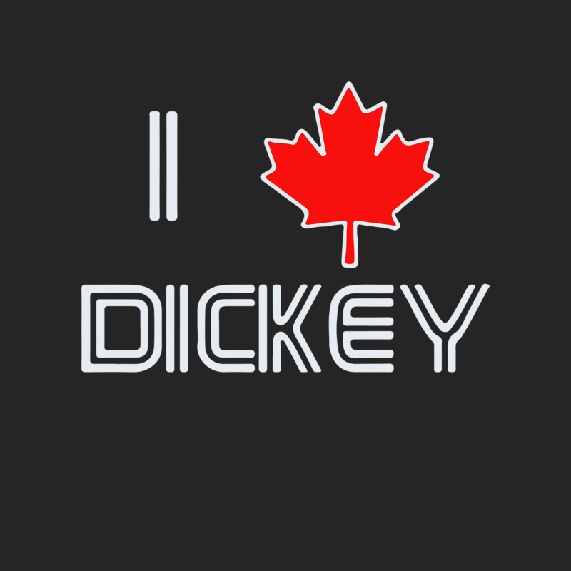 I Love Dickey Male Pullover Sweatshirt