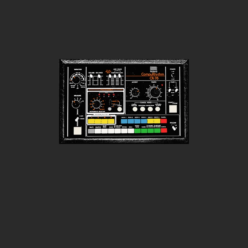 CR-78  Drum Machine Graphic Art Design Baseball Cap