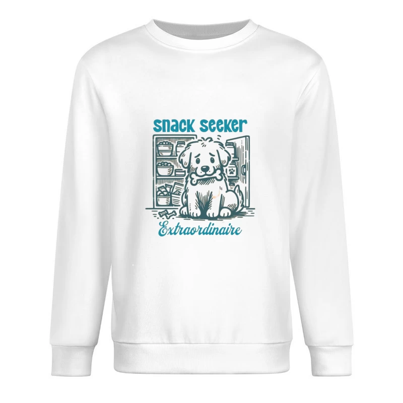 Snack-Suchhund im Kühlschrank Herren Pullover Sweatshirt