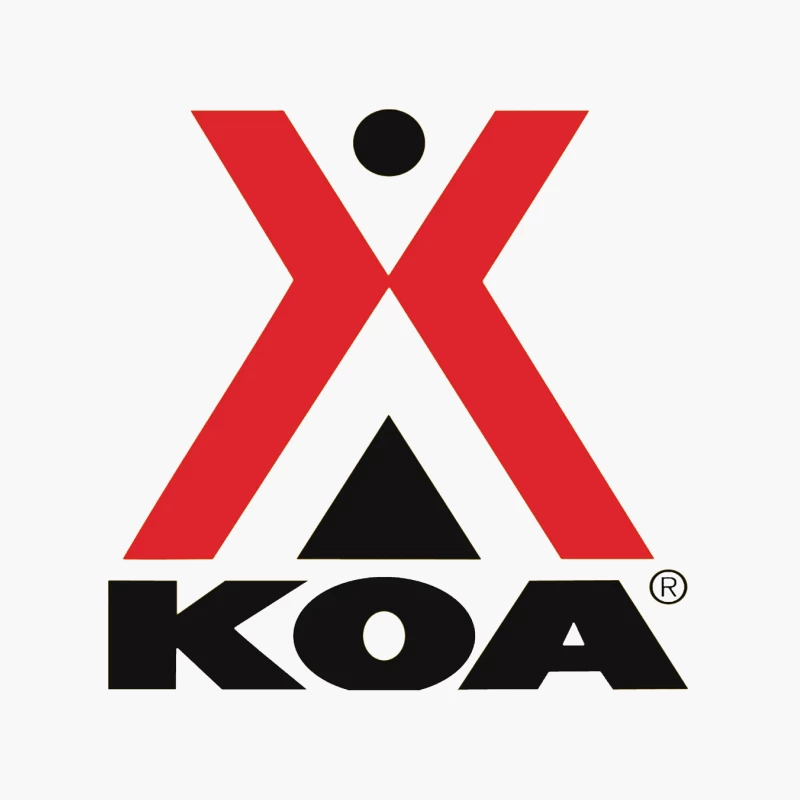 KOA (Kampgrounds of America) Official Logo Design Cotton Tote Bag