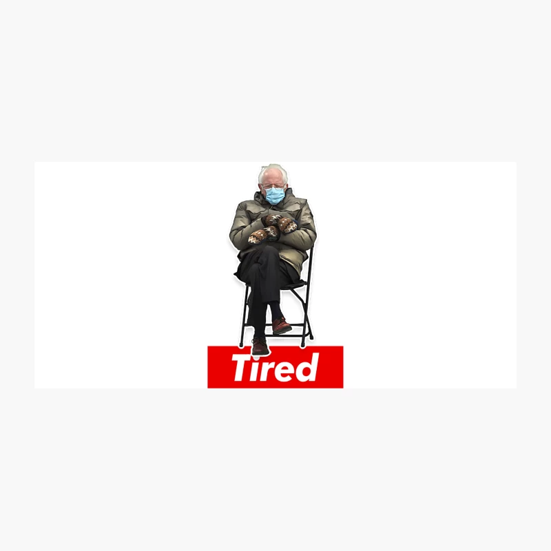 Bernie Tired Sanders  Old School Design Coffee Mug