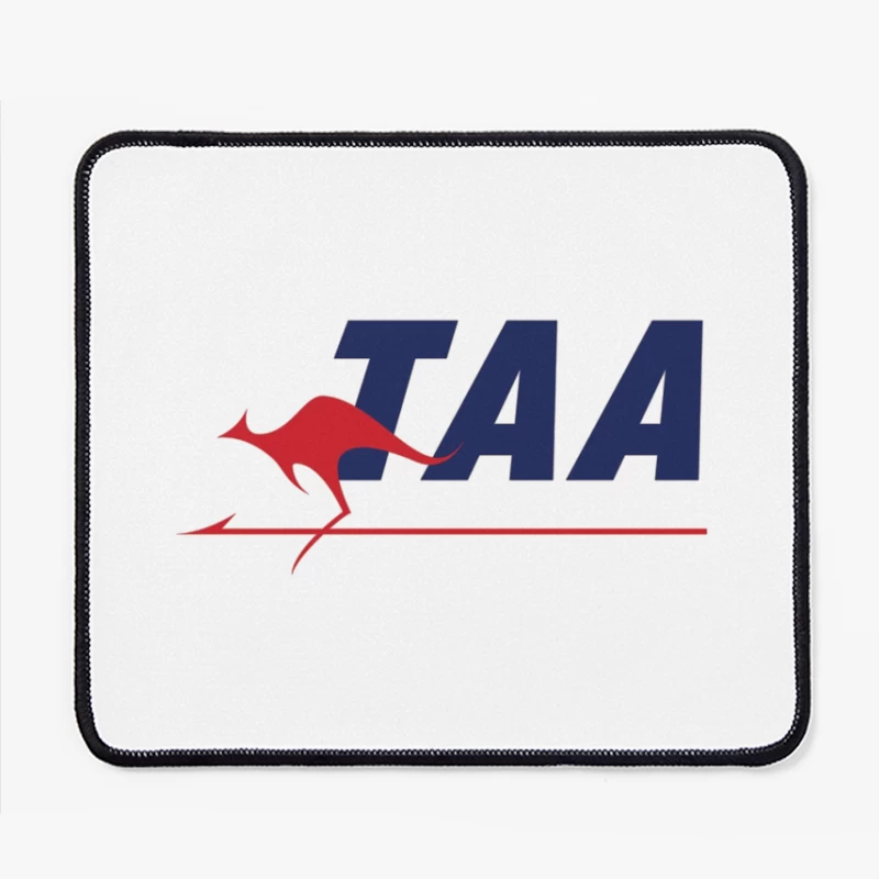 TAA (Trans Australia Airlines) Vintage Logo with Red Kangaroo Mouse Pad