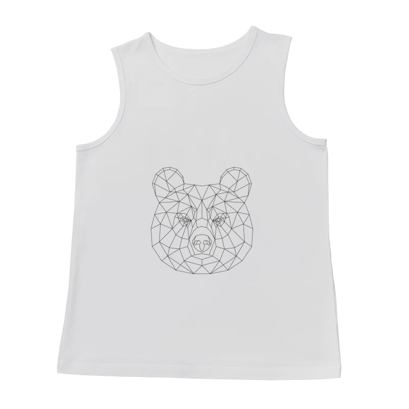 Motif géométrique de tête d'ours Homme Débardeur