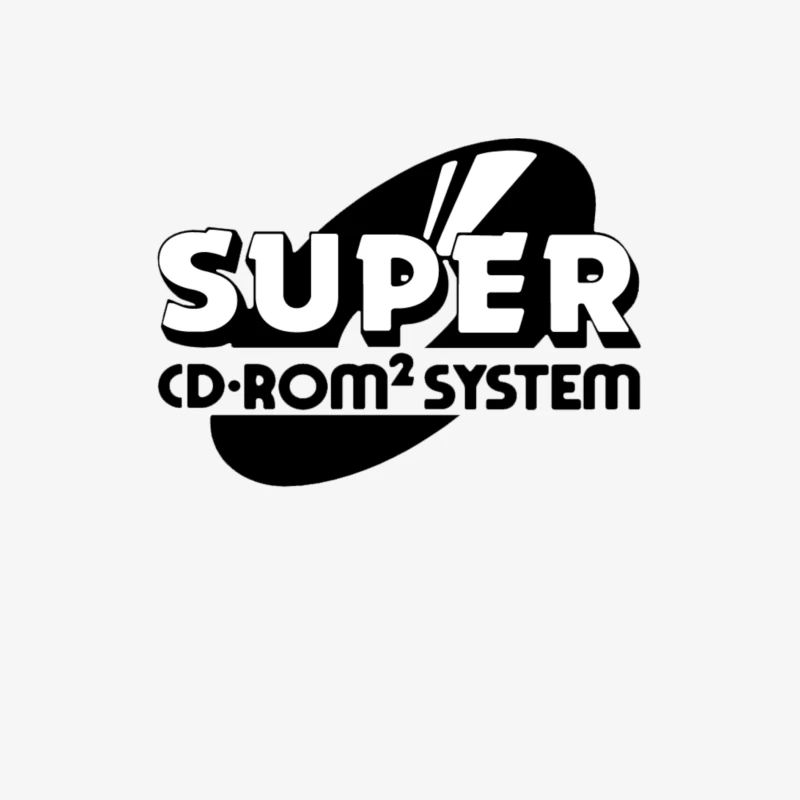 Super CD-ROM² System Logo Male Long Sleeve T-Shirt