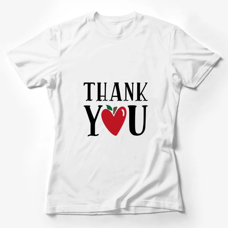 Pomme en forme de coeur avec livre Femme T-Shirt