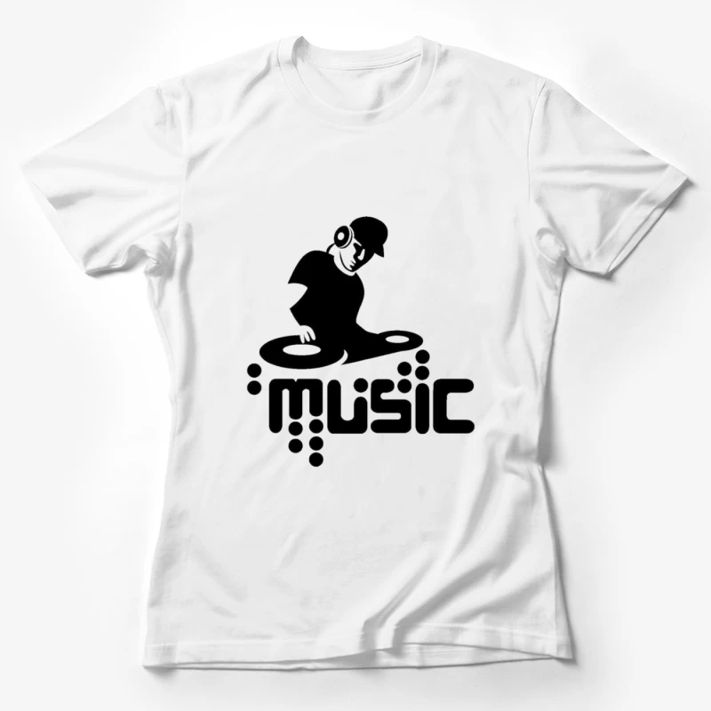 DJ Music Logo Female T-Shirt