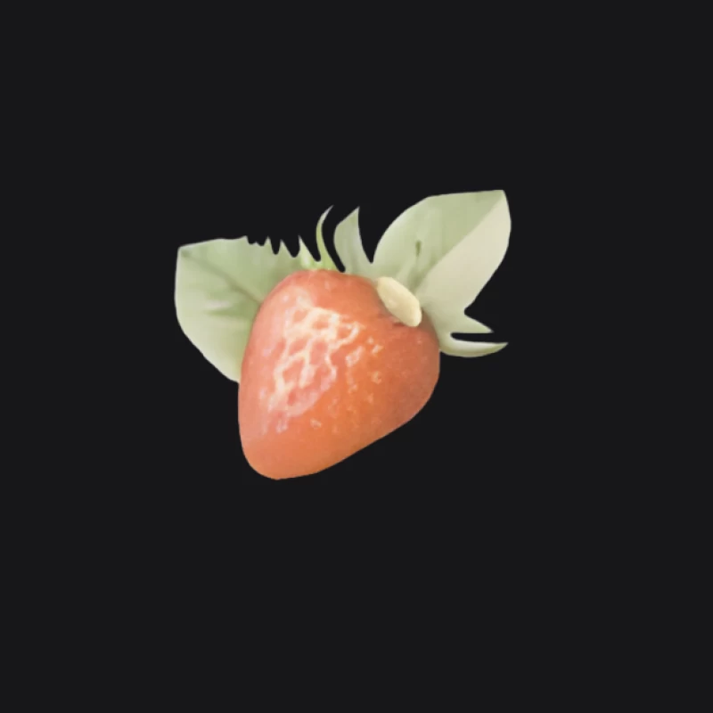 Decorazione di fragola artificiale Felpa con cappuccio Uomo