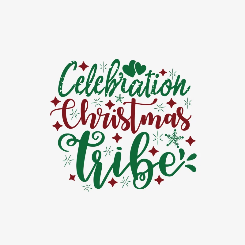 Tribu de Noël Célébration Femme Manches Longues T-Shirt